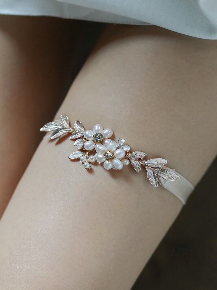 Polyester Fashion Wedding Garter With Pearls / Gore Garters Wedding / Party / Evening 2025 - $20.99 –P3