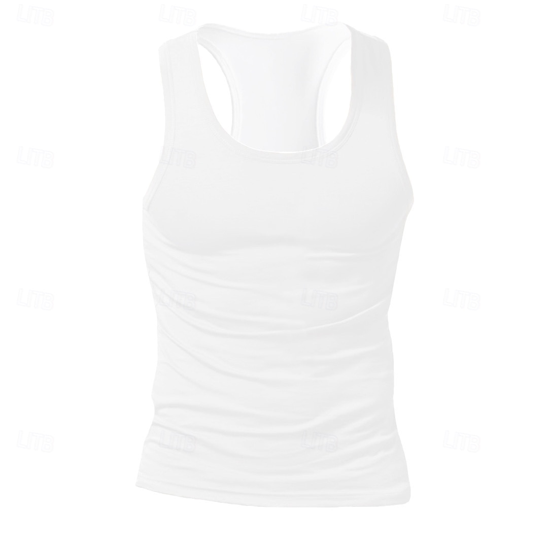 Men's Tank Top Vest Undershirt Sleeveless Shirt Sleeveless Crewneck Summer Solid Color Plain Fashion Classic Comfortable Street Casual Sports Black White Red Top Tee for Men 2025 - $11.49 –P4