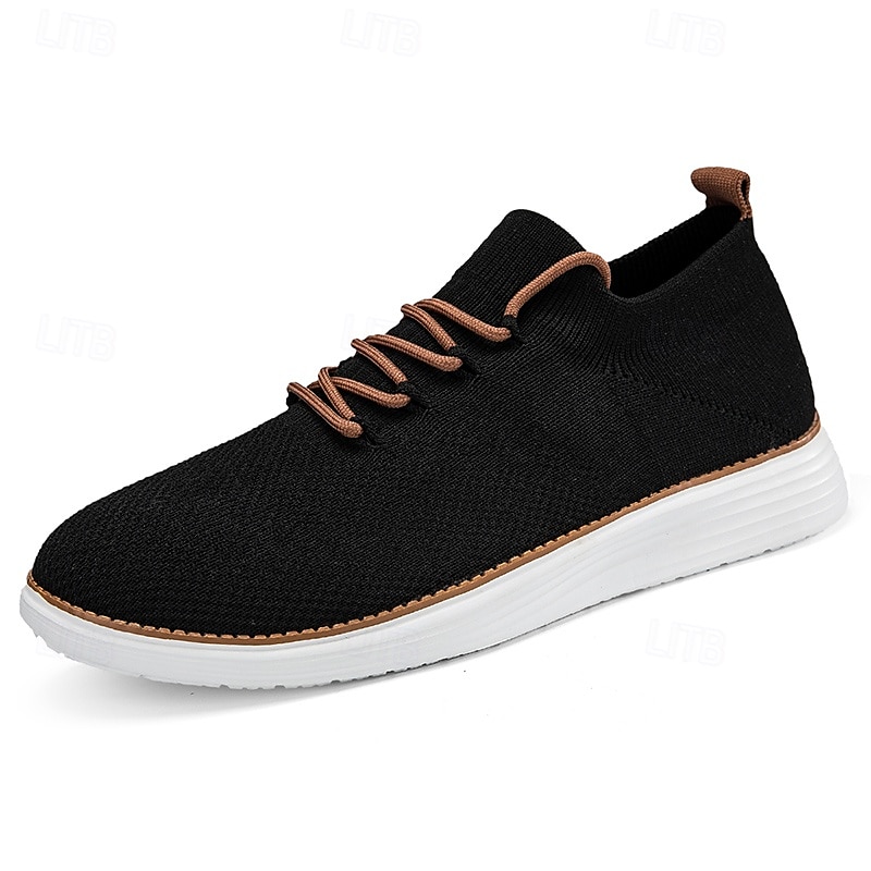marineblaue Strick-Sneaker für Herren mit Schnürung und gepolsterter Sohle für bequemes Tragen im Alltag 2025 - $34.99 –P6