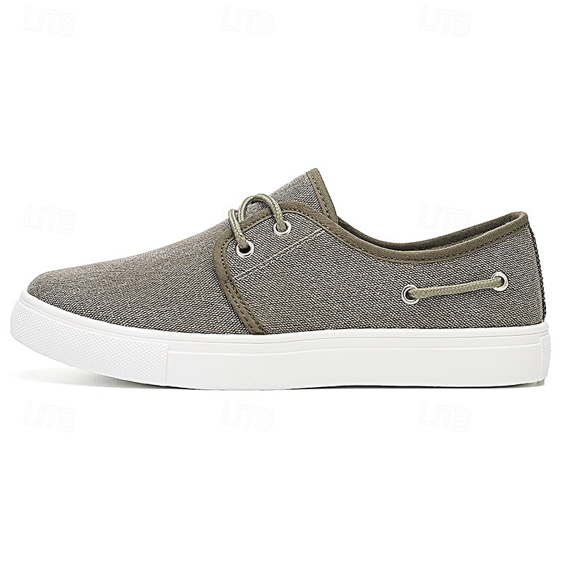 lässige Canvas-Sneaker für Herren mit Schnürung – bequemes Schuhwerk für jeden Tag und für Outdoor- und Indoor-Aktivitäten 2025 - $29.99 -P3