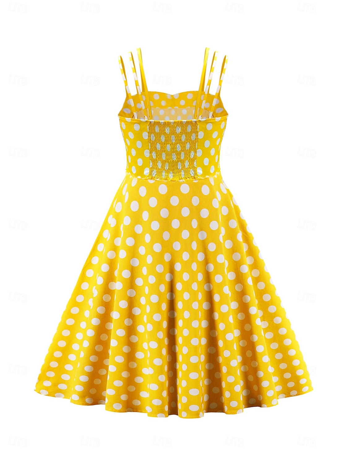 Retro Vintage 1950er Kleid Swing-Kleid Übergröße Tupfen Damen Karneval Maskerade Alltagskleidung Junggesellinnenabschiedsparty Erwachsene Kleid Abschlussballkleider 2025 - $32.99 –P10