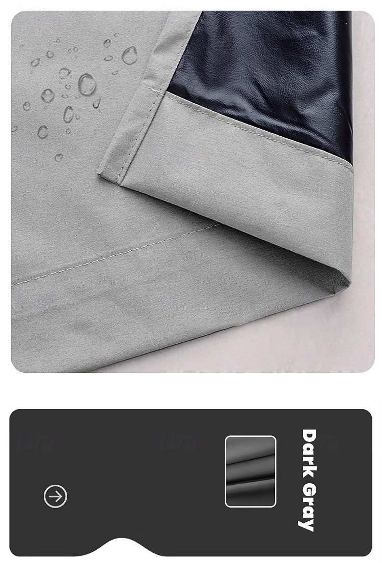 Водонепроницаемые уличные шторы для обеспечения приватности раздвижные черные шторы для веранды деревенские шторы для перголы с люверсами для беседки балкона крыльца вечеринки отеля 1 панель 2025 - $39.99 –P3