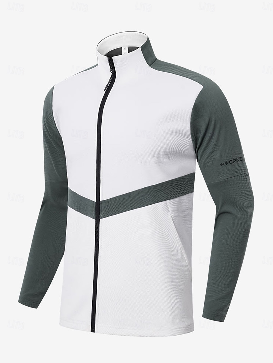 Herr Golfjackor Vit Blå Långärmad Ytterkläder Överdelar Golfkläder Kläder Outfits Bär kläder 2025 - $34.99 –P1