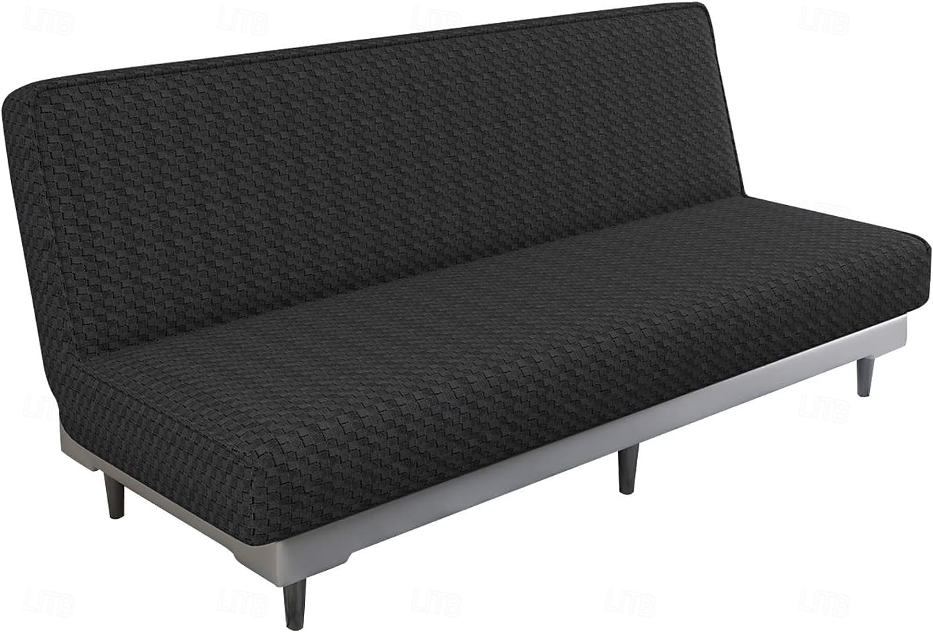 Jacquard Futon Cover Stretch Armless Futon Sofa Cover Soft Futon Slipcover with Elastic Bottom Thick Sofa Bed Furniture Protector Covers for Washable Futon 2025 - $29.99 –P13