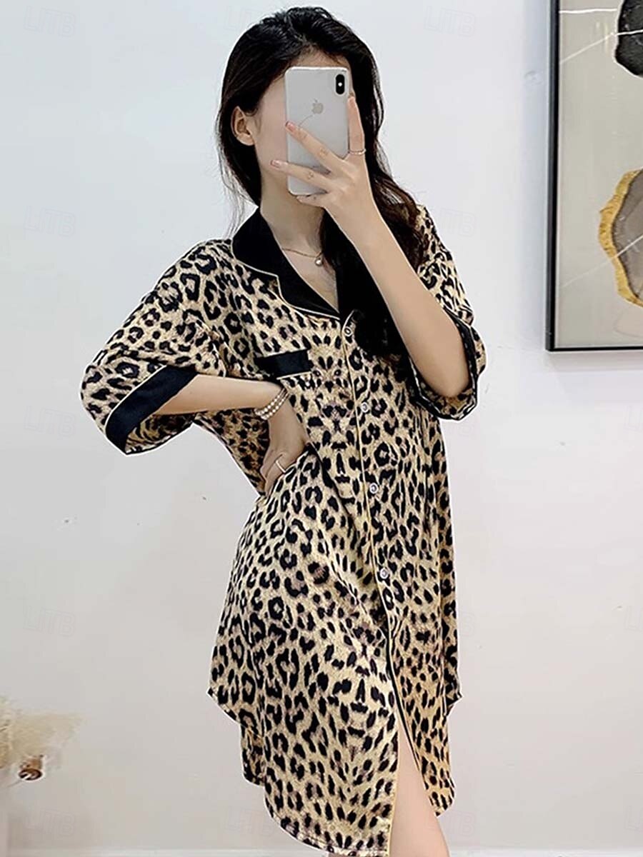 Mujer Pijamas Activo Hogar Cuello Barco HZX-9616 Verano Primavera 2025 - $21.99 –P3