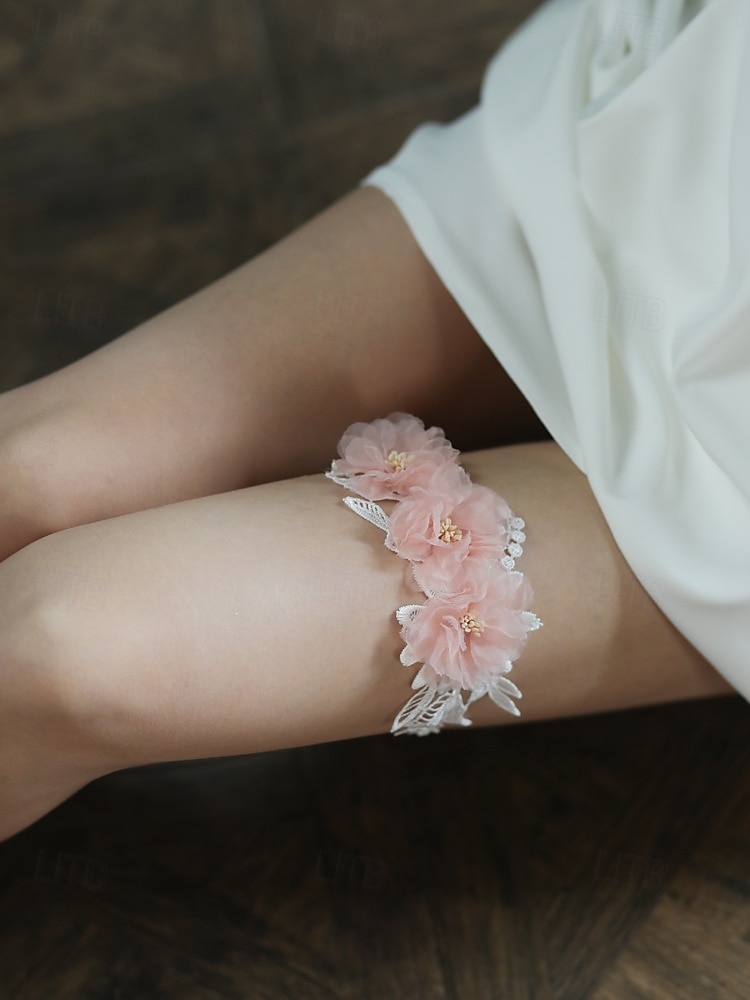 Chiffon Kuschelig Hochzeitsstrumpfband Mit Blumig Strumpfbänder Hochzeit / Party / Abend 2025 - $14.99 –P2