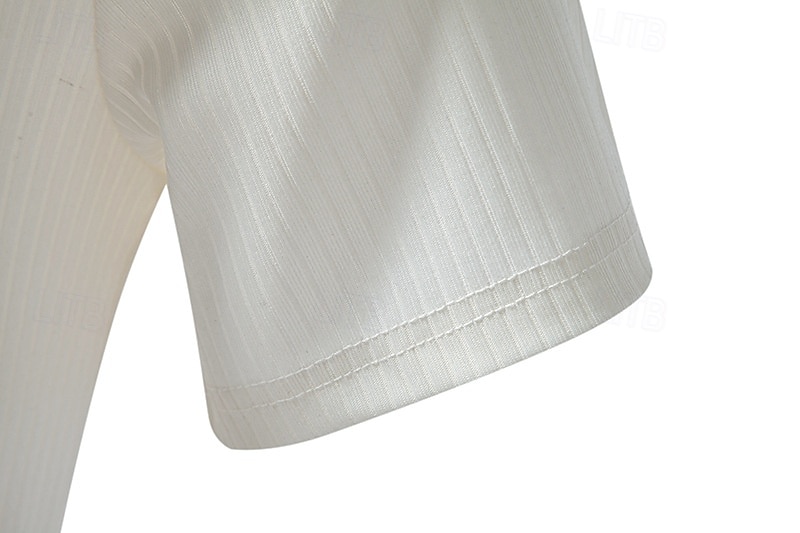 Per uomo Maglia Henley Maglietta Top a Maglia a Coste Canotta Muscolare Manica Corta Tinta unica Semplice Maglieria Casual Bottoni Striscia di fossa Henley Vacanza Casuale Quotidiano Estate Primavera del 2025 a $22.99 –P5