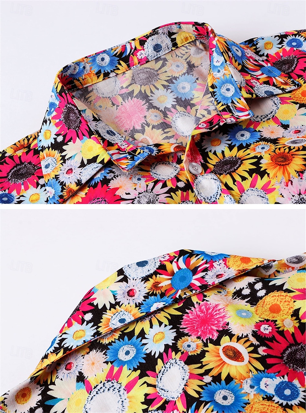 Retro 70. léta Tričko Aloha košile Hippie Květinový Sedmikráska Maškarní kostým Pánské Dovolená Párty Pride Parade Dospělé Tričko 2025 - $20.99 –P3