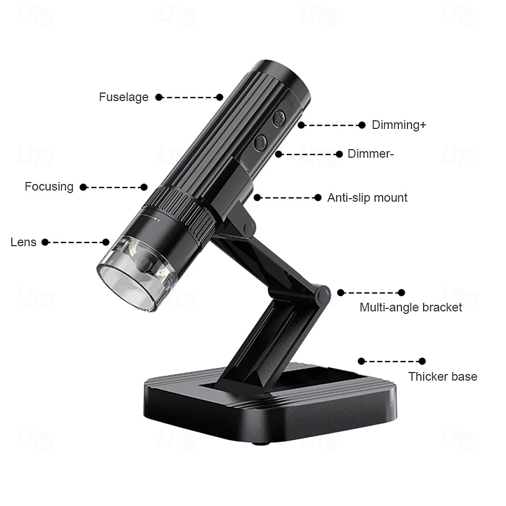 1000X Digital Microscope Camera 2in1 USB WIFI Portable Electronic Microscope 8 LED Magnifier for Skin Testing Cell Phone Repair 2025 - $59.99 –P20