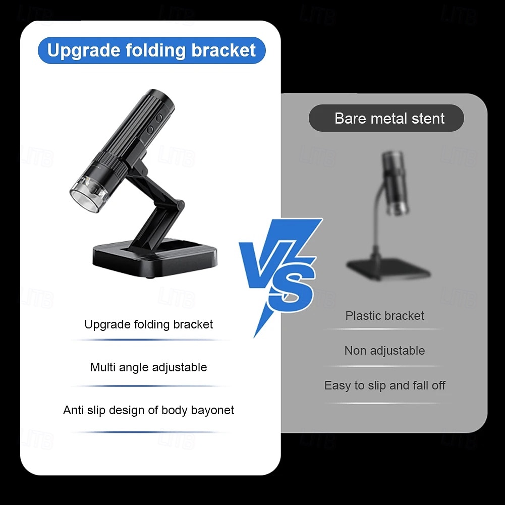 1000X Digital Microscope Camera 2in1 USB WIFI Portable Electronic Microscope 8 LED Magnifier for Skin Testing Cell Phone Repair 2025 - $59.99 –P15