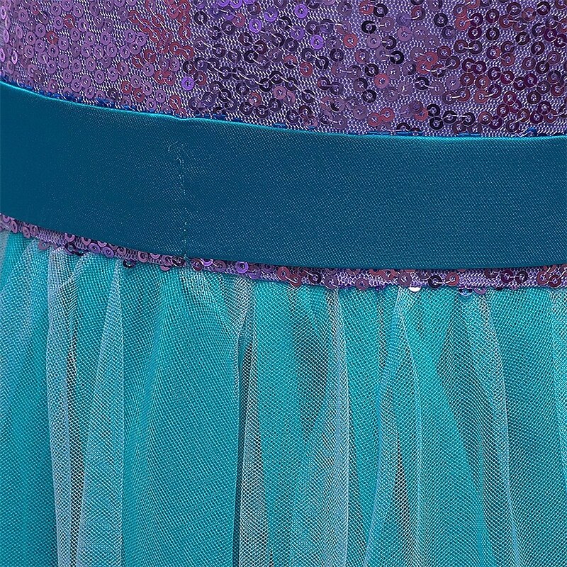kinderkleidung Mädchen Kleid Farbblock Ärmellos Leistung Outdoor Gitter bezaubernd Kostüm Polyester Maxi Casual kleid A Linie Kleid Tüll-Kleid Sommer Frühling 4 Jahre + Blau Purpur 2025 - $30.99 –P6