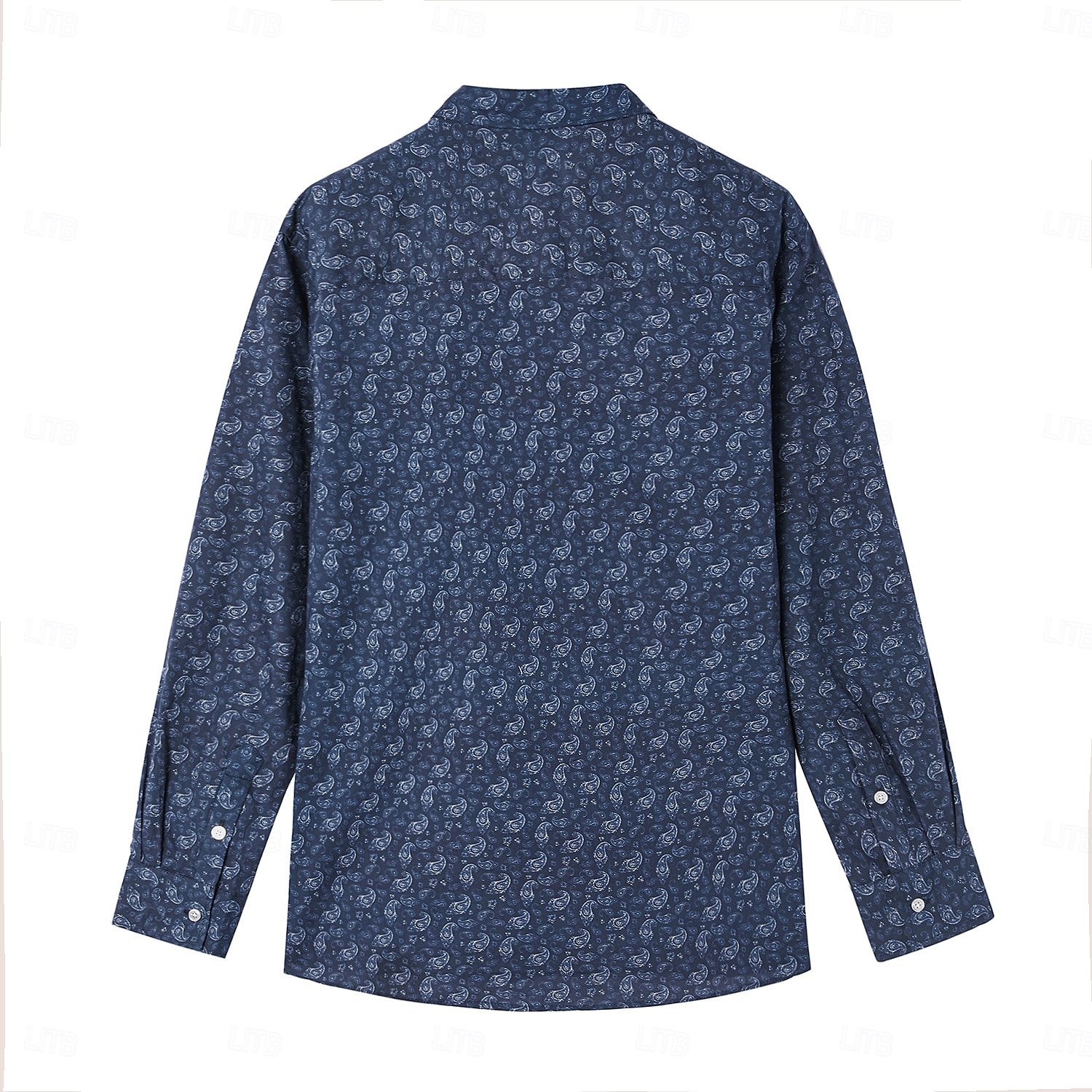 Hombre Camisa Camisa con botones Camisa casual Manga Larga Vintage Hawaiano Artístico Escuela Rendimiento Boda Primavera Otoño Cuello Vuelto Abotonar Azul Marino 2026 - $16.49 –P3