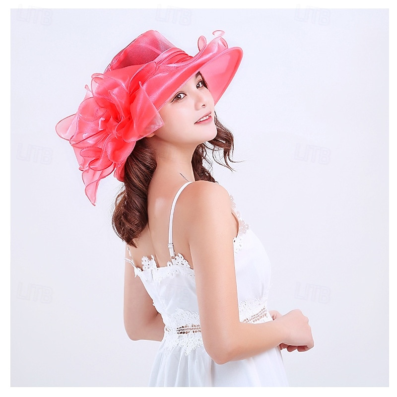 1950s Retro Vintage Derby Hat Church Hat Kentucky Derby Hat Gentlewoman Noblewoman Women's Valentine's Day Derby Ascot Horse Racing Festival Adults' Hat Spring & Summer 2026 - $26.99 –P11