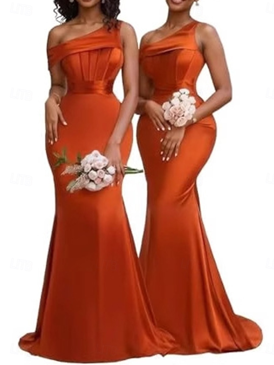 Abito da Sposa A-Line da Damigella Abito Elegante Senza Maniche a Lunghezza Completa in Chiffon con Spacco Frontale del 2025 a $124.99 –P3