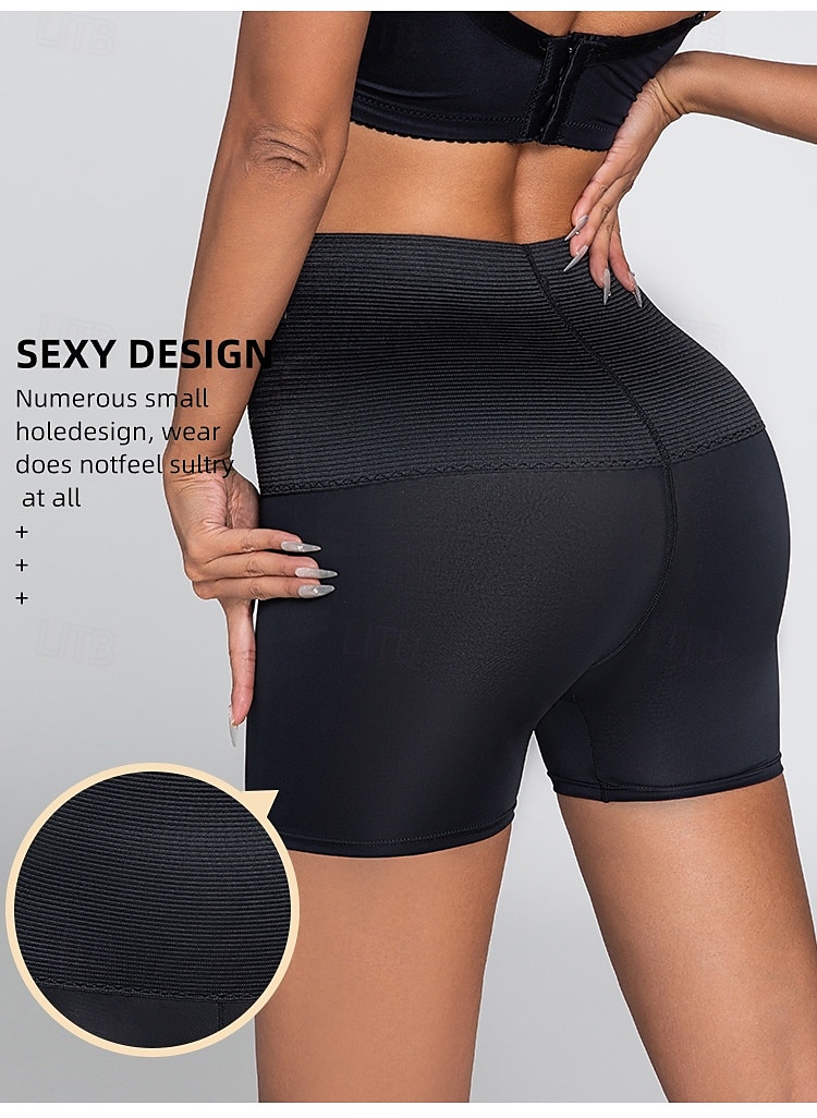 Dam Pojkshorts och kalsong Sömlös Formande trosa 1 st. Underkläder Enkel Klassisk Ren färg Hög midja Plusstorlekar Små Könsneutral Svart Brun S M L 2025 - $10.99 –P9