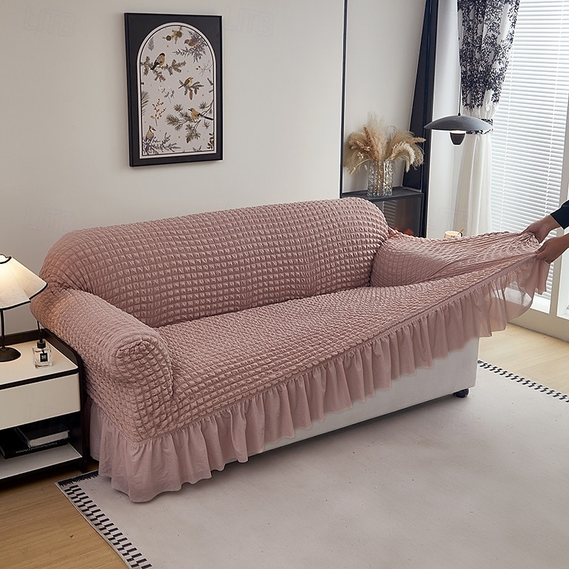 Elastic Jacquard Fabric Sofa Cover Stretch Couch Cover Sectional L Shape Sofa Slipcover Corner Case for Living Room 1/2/3/4 Seat 2025 - $47.99 –P7