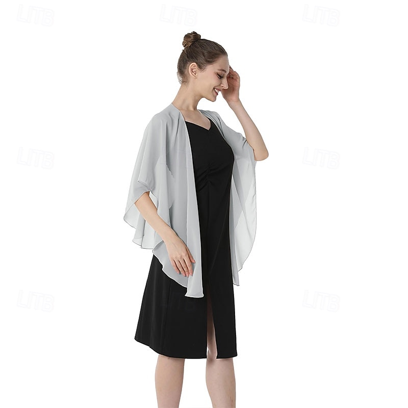 châle de soirée en mousseline de soie, châles et écharpes de mariage pour femmes, robe de mariée de fête pour occasions spéciales de 2025 ? $29.99 –P4