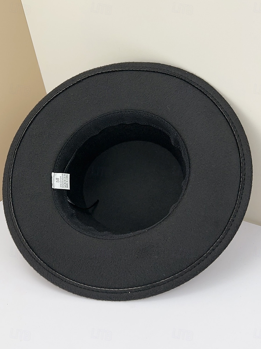 Καπέλα Πολυεστέρας Καπέλο Fedora Γάμου Επίσημο Vintage με Κορδέλα Δέσιμο Κεφαλόδεσμος Καπέλα Φόρεμα Ημέρας Αγώνα 2026 - $17.49 –P7
