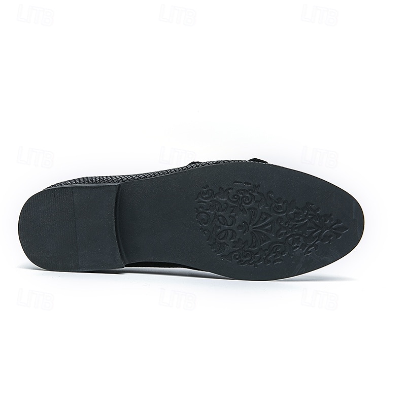 mocassini da uomo firmati con doppia fibbia, tomaia in mesh testurizzato, scarpe casual eleganti per il lavoro e le occasioni speciali del 2025 a $42.99 –P6