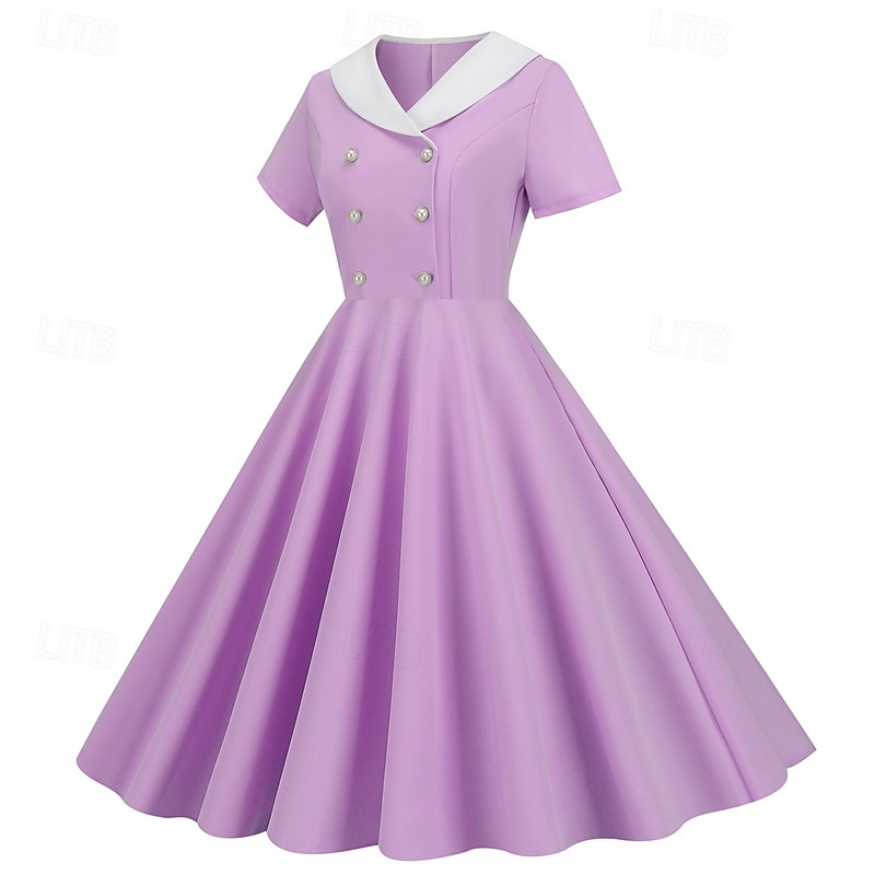 Retro Vintage 1950s Dress Swing Dress Women's Carnival Masquerade Daily Wear Bachelorette Party Adults' Dress Homecoming Dresses 2025 - $25.99 –P17