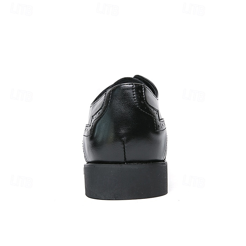 Férfi Derby PU Bőr Légáteresztő Kényelmes Csúszásmentes Fűzős Fekete Kék Ősz Tél 2025 - $46.99 –P5