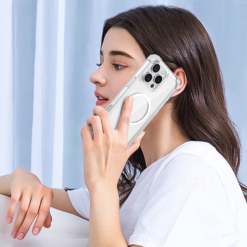 Phone Case For iPhone 16 Pro Max Plus iPhone 15 Pro Max Plus iPhone 14 13 12 Pro Max Plus Back Cover Magnetic Support Wireless Charging Shockproof Retro PC 2025 - $16.99 –P8