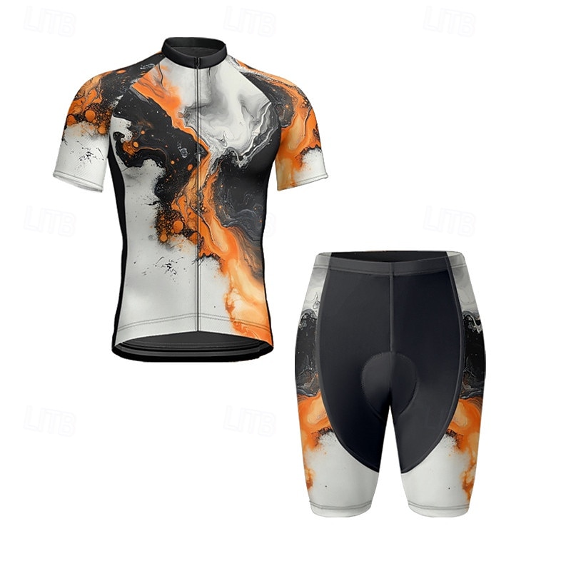 Miesten Pyöräily jersey ja shortsit Lyhythihainen Maastopyöräily Maantiepyöräily Musta Keltainen Punastuvan vaaleanpunainen Kaltevuus Pyörä Spandex Urheilu Kaltevuus Vaatetus 2025 - $38.39 –P1