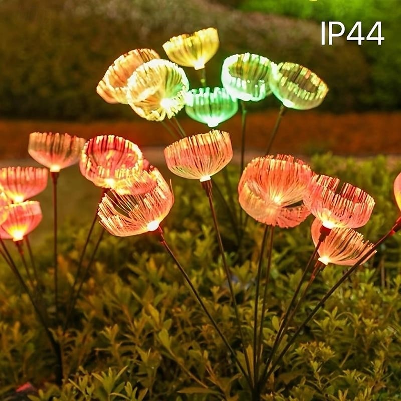 2 Pcs Outdoor Solar Fiber Jellyfish Ground Plug in Light Courtyard Garden Lawn Path Wedding Festival Atmosphere Decorative Light 2026 - $32.99 –P2
