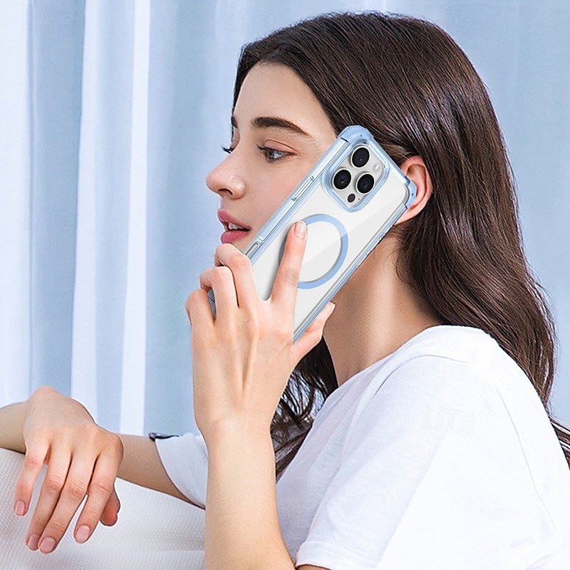 Phone Case For iPhone 16 Pro Max Plus iPhone 15 Pro Max Plus iPhone 14 13 12 Pro Max Plus Back Cover Magnetic Support Wireless Charging Shockproof Retro PC 2025 - $16.99 –P7