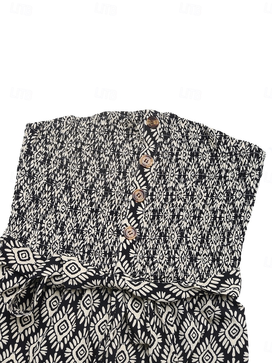 Per donna Normale Tuta Attivo Tinta unica Senza maniche Senza bretelline Tasche Vita alta Da mare Giornaliero Standard Nero Estate del 2026 a $42.99 –P7