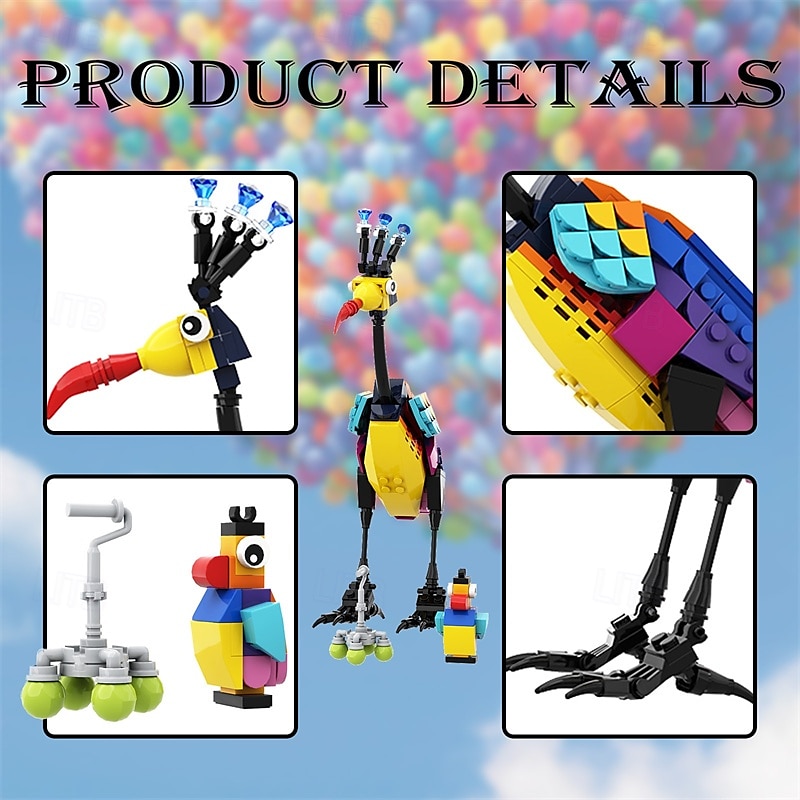 Kevin Bird Building Blocks Set Toy para adultos e crianças, compatível com o kit de construção de modelo 'Up' House 43217 (215 peças) de 2025 por $27.99 –P3