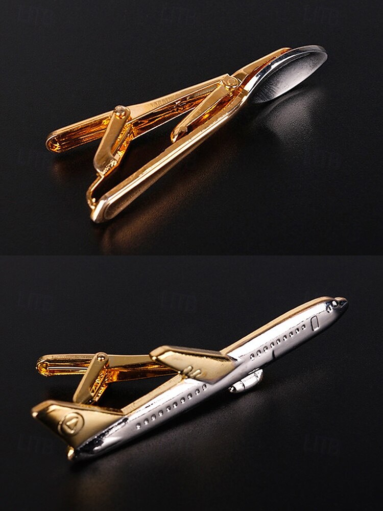 Vergoldete Krawattenklammer für Herren mit Gabel, Messer und Hammer – einzigartiges und stilvolles Design – perfekt für Hochzeiten, formelle und kreative Anlässe 2025 - $11.99 –P5