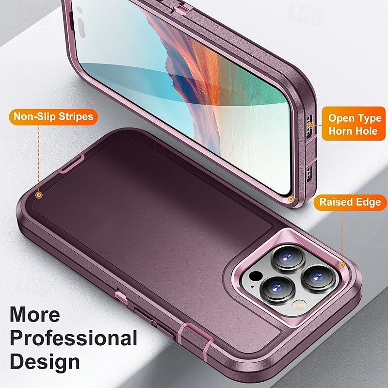 telefon Maska Pentru iPhone 16 Pro Max Plus iPhone 15 Pro Max Plus iPhone 14 13 12 11 Pro Max Plus Capac Spate Anti Șoc Retro TPU PC 2025 - $14.99 –P5
