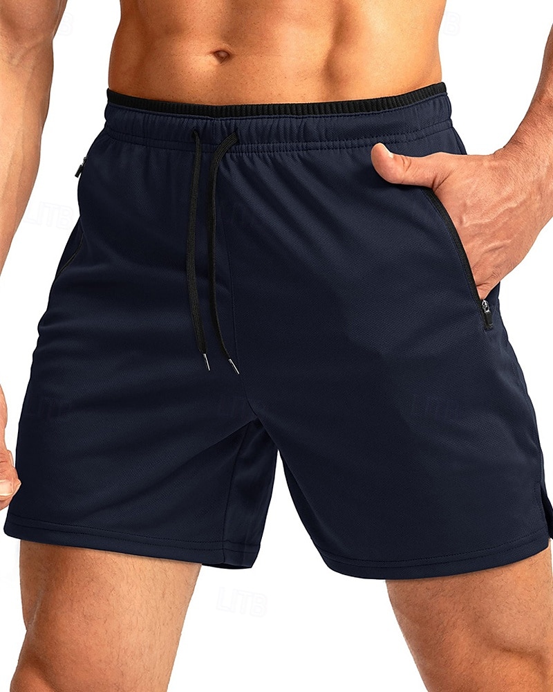 Homme Short actif Shorts de survêtement Shorts Shorts d'été Cordon de serrage Avec Poches Taille Élastique Uni Confort Court Quotidien Sport en Plein Air Sortir Mode Occasionnel bleu marine Kaki de 2026 ? $18.99 –P10