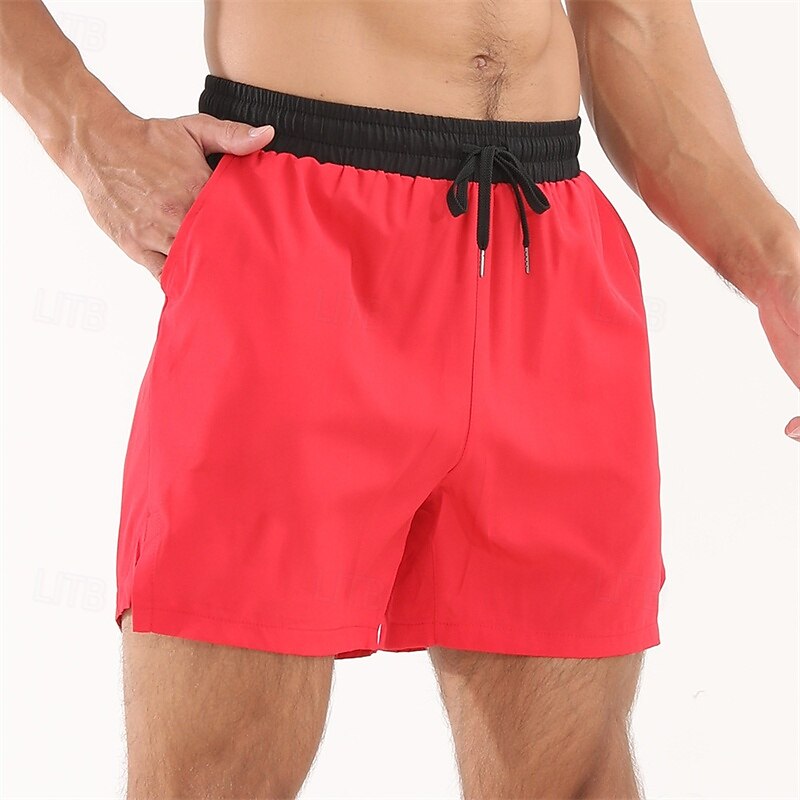 Homens calções atléticos Shorts de moletom Shorts de Corrida Shorts de Academia Bolsos Com Cordão Cintura elástica Tecido Conforto Curto Esportes Diário Para Noite Moda Casual Verde Claro Vermelho de 2025 por $18.99 –P17