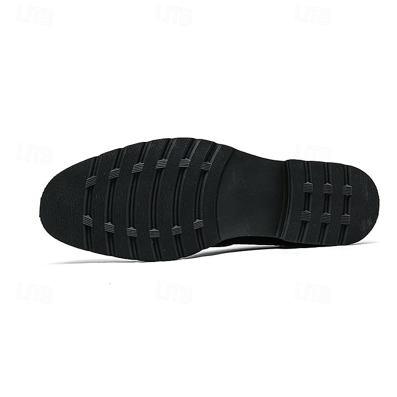 pánské hnědé brogue boty s robustní podrážkou, klasický šněrovací design, ležérní styl pro outdoorové i každodenní nošení 2025 - $46.99 –P6