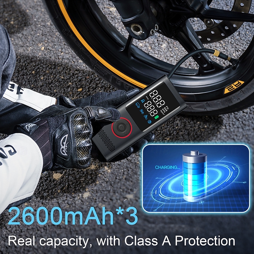 Tire Inflator Portable Air Compressor - tire inflator 25000mAh & 160PSI4X Fast portable air compressor with LCD Digital Tire 2025 - $96.99 –P7