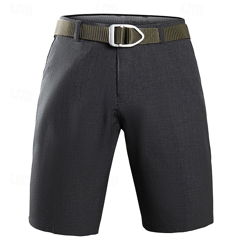 Per uomo Pantaloncini Pantaloncini eleganti Tasche Gamba dritta Liscio Comfort Senza ferro Lunghezza del ginocchio Ufficio Attività commerciale Giornaliero Di tendenza Streetwear Grigio fumo Nero del 2025 a $17.99 –P9