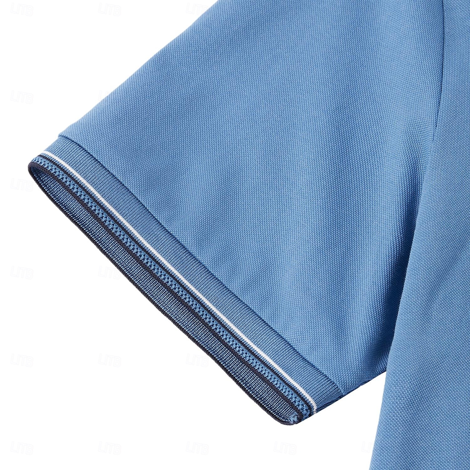 miesten silkkipoolopaita puuvillainen työpaita business rento poolopaita turndown-kuvio lyhythihainen vintage muoti yksivärinen väriblokki kesä kevät musta valkoinen tummansininen sininen vaaleanharmaa oranssi poolopaita 2025 - $50.99 –P4