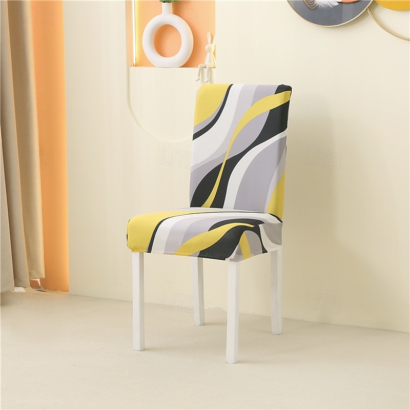 Funda para silla de comedor, súper ajustada, elástica, extraíble, lavable, corta, funda protectora para silla de comedor, funda para asiento para hotel, comedor, ceremonia, banquete, fiesta de bodas 2025 - $14.49 –P9