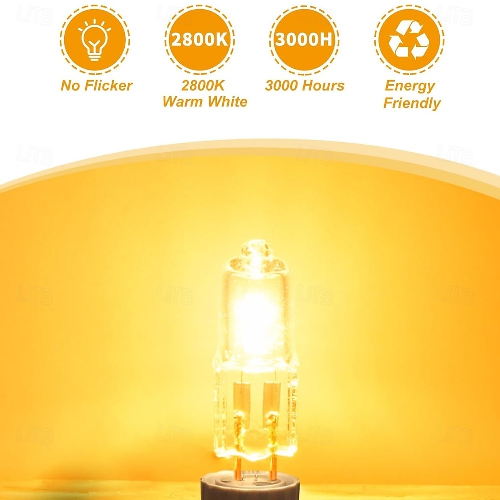G4  Bi-pin Base Halogen Bulb 12V 10W 20W G4 Halogen Light Bulb for Under Cabinet Puck Light Chandeliers Accent Lights Track Lighting 20pcs 2025 - $12.99 –P4
