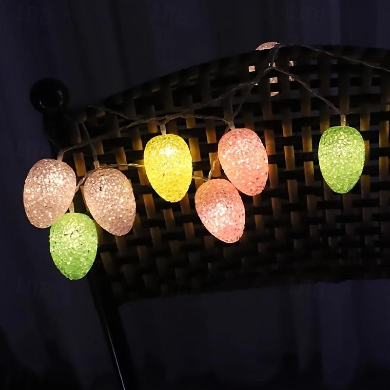 2025年 3m20LED イースター イースター イースター イースターエッグ クリエイティブ ライトストリング AAA 電池ボックス駆動 イースター ディナーパーティー 屋内雰囲気装飾 ライトストリング  コレクション – $19.99 –P11