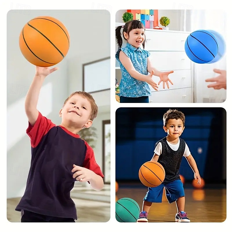 palla da gioco silenziosa ad alta elasticità, divertimento senza rumore, palla da gioco silenziosa per bambini - alta elasticità &basket in spugna solida! regalo di natale di halloween regalo di del 2025 a $38.99 –P8