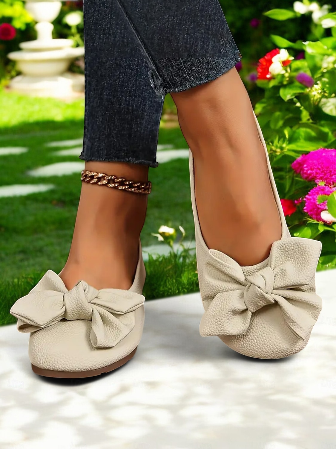 sapatos descalços com laço feminino – sapatos largos e macios, sapatilhas de balé casuais e confortáveis para uso diário de 2025 por $19.99 –P1