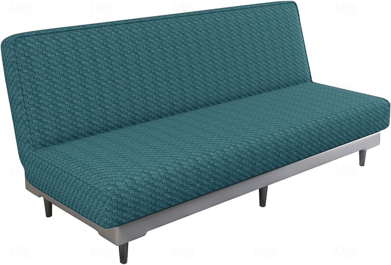 Jacquard Futon Cover Stretch Armless Futon Sofa Cover Soft Futon Slipcover with Elastic Bottom Thick Sofa Bed Furniture Protector Covers for Washable Futon 2025 - $29.99 –P11