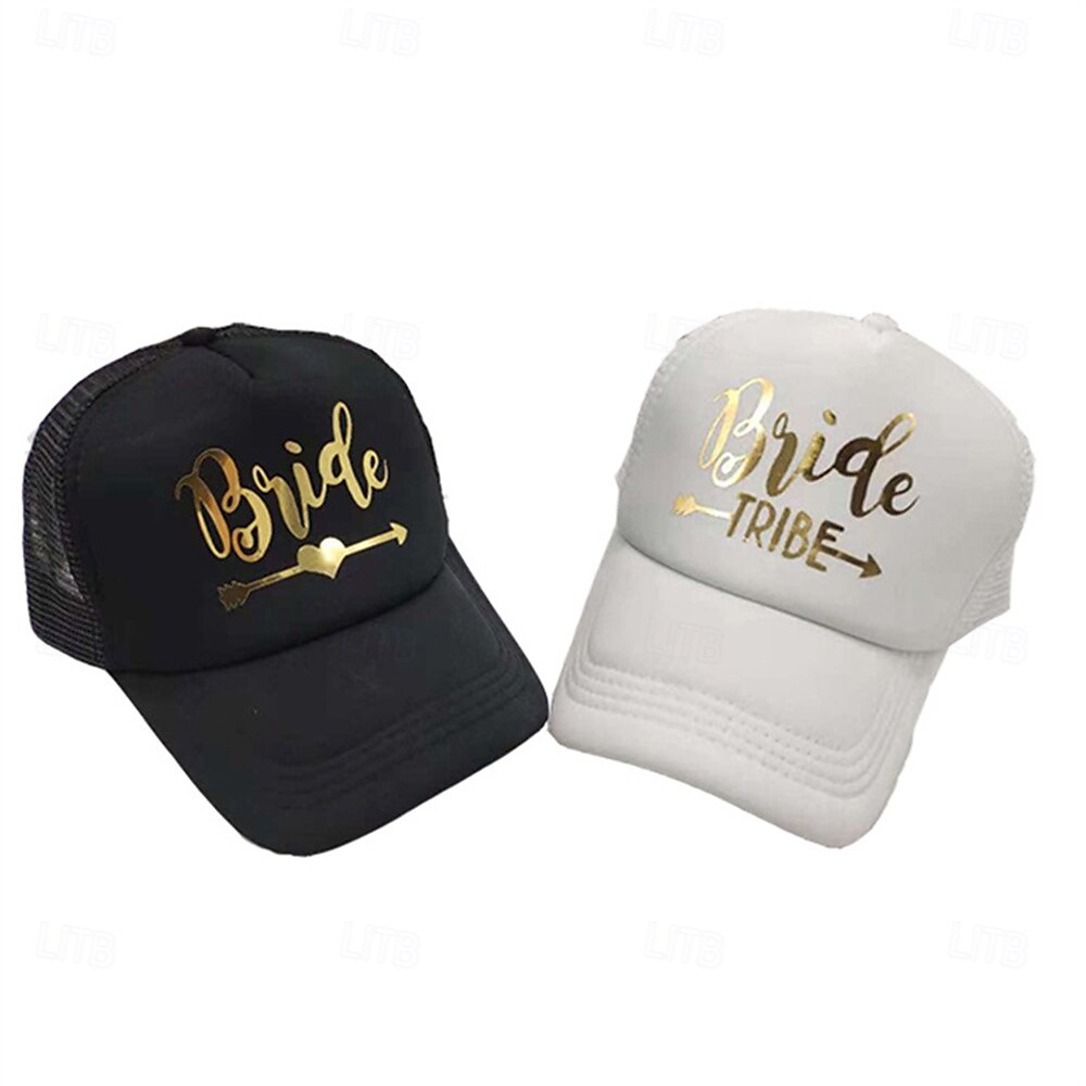 Chic BRIDE Print Baseball Cap for Women - Adjustable, Sun-Protective Mesh Trucker Hat with Breathable Design - Perfect for Spring & Summer Outings 2025 - $10.99 –P2