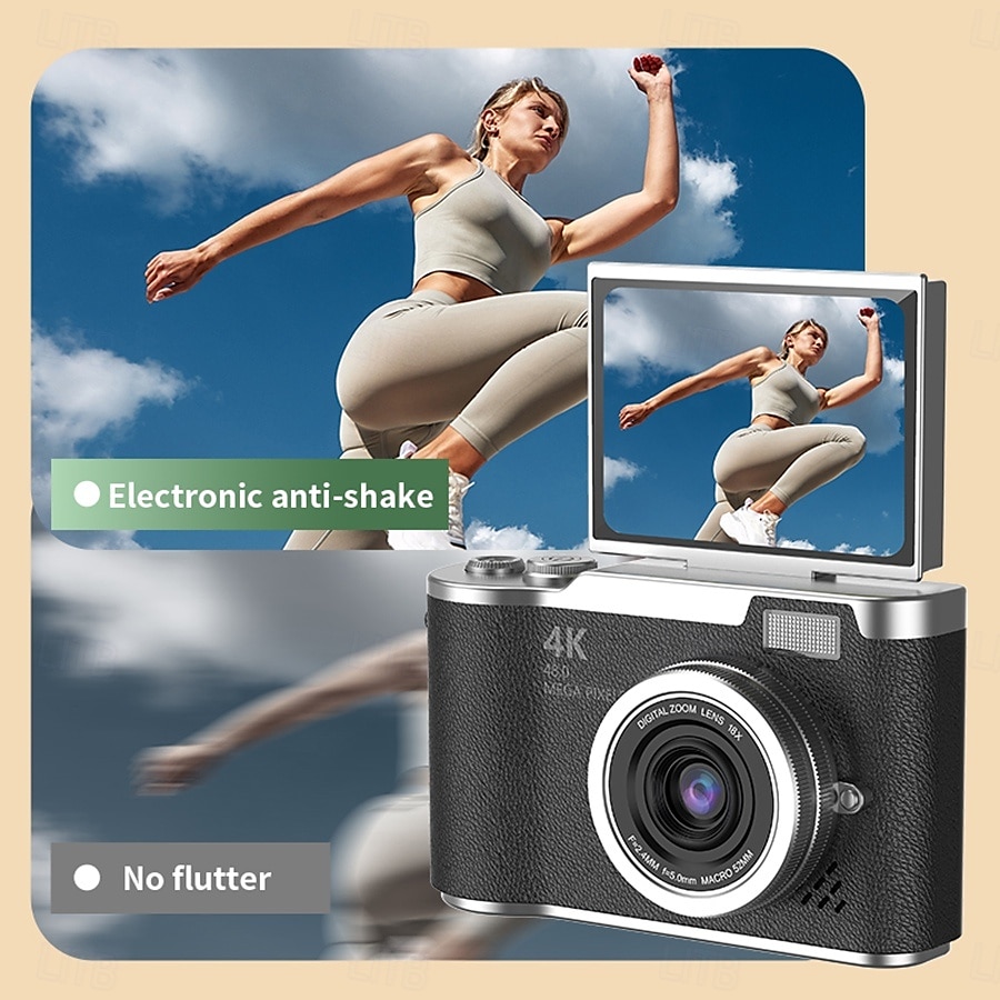 HD Digital Cameras 4K 1080p Easy to Use Rotatable 2.4 Lcd Screen  CCD Camera 2025 - $52.99 –P19