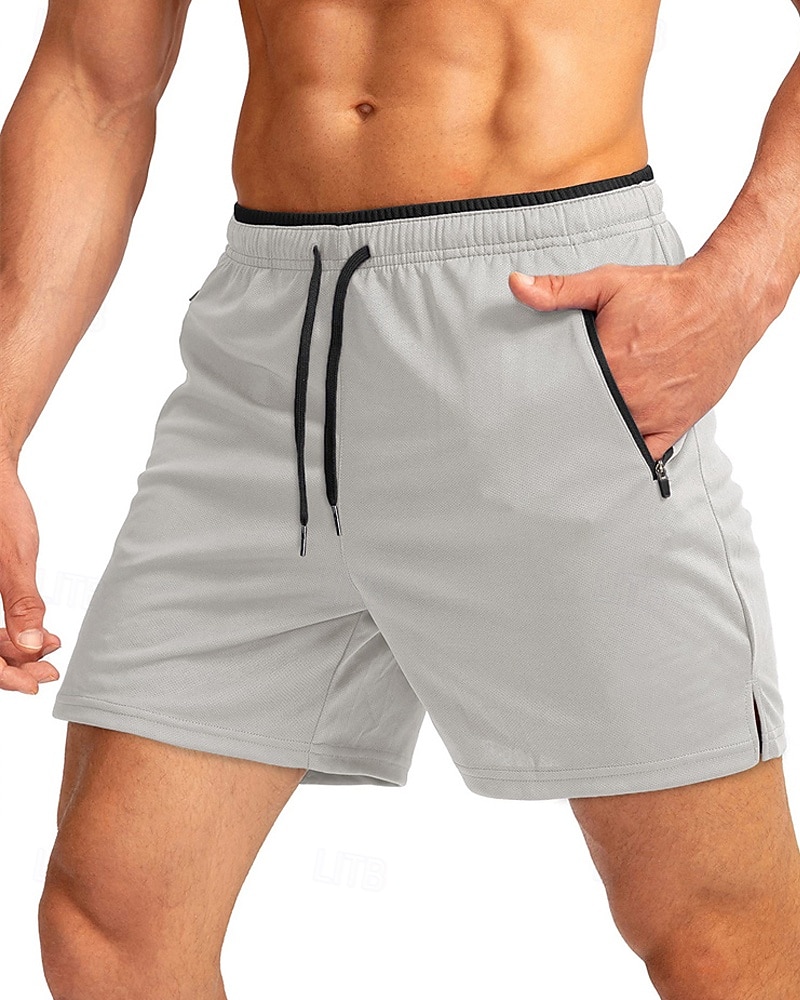 Homme Short actif Shorts de survêtement Shorts Shorts d'été Cordon de serrage Avec Poches Taille Élastique Uni Confort Court Quotidien Sport en Plein Air Sortir Mode Occasionnel bleu marine Kaki de 2026 ? $18.99 –P18