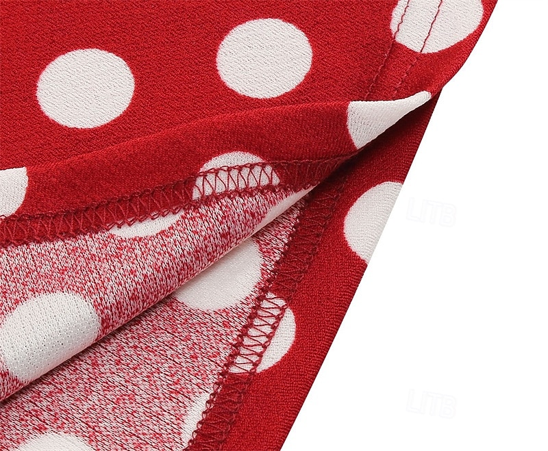 1950s Retro Vintage Rockabilly Knee Length Dress Tea Dress Swing Dress Polka dots Fit & Flare Swing Fancy Dress Women's Christmas Carnival New Year Homecoming Daily Wear Bachelorette Party Adults' 2026 - $32.99 –P10