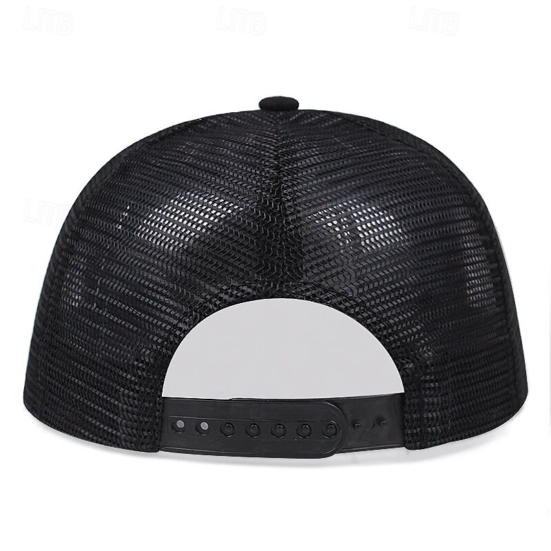 Herren Snapback Cap Cap Basecap Sonnenhut Kappe Schwarz Weiß Polyester Modisch Brautkleider schlicht Strasse Täglich Graphic Einstellbar Sonnenschutz Atmungsaktiv 2025 - $7.99 –P4